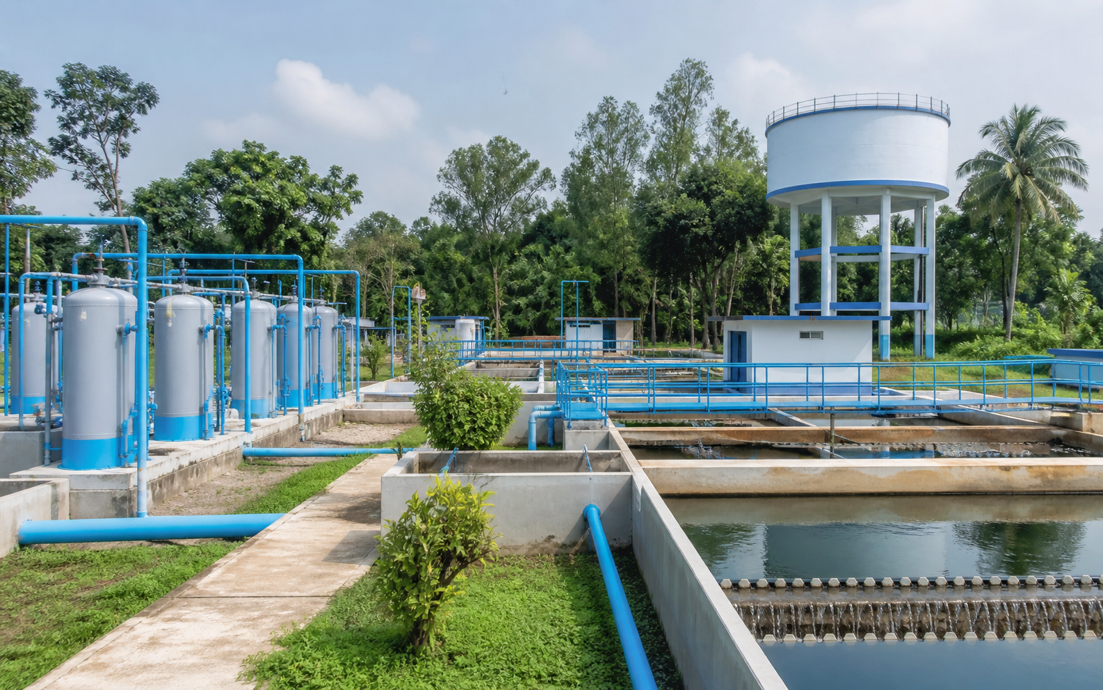 Representative community water-treatment plant in Bangladesh