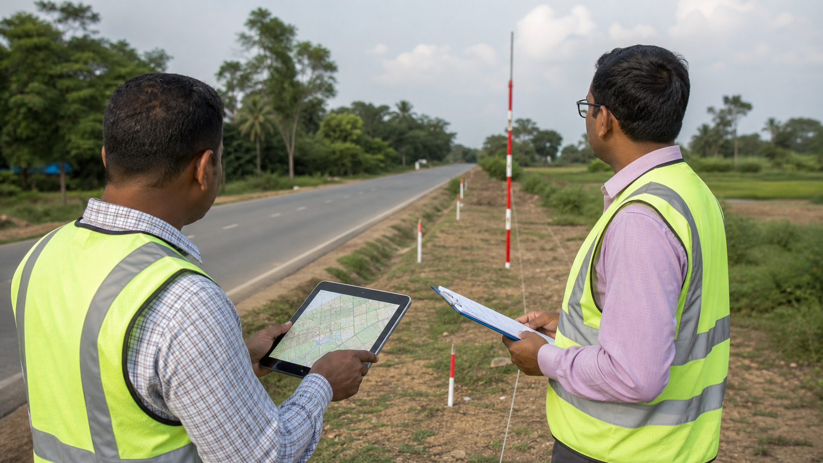 Representative GIS view of road corridor land acquisition records
