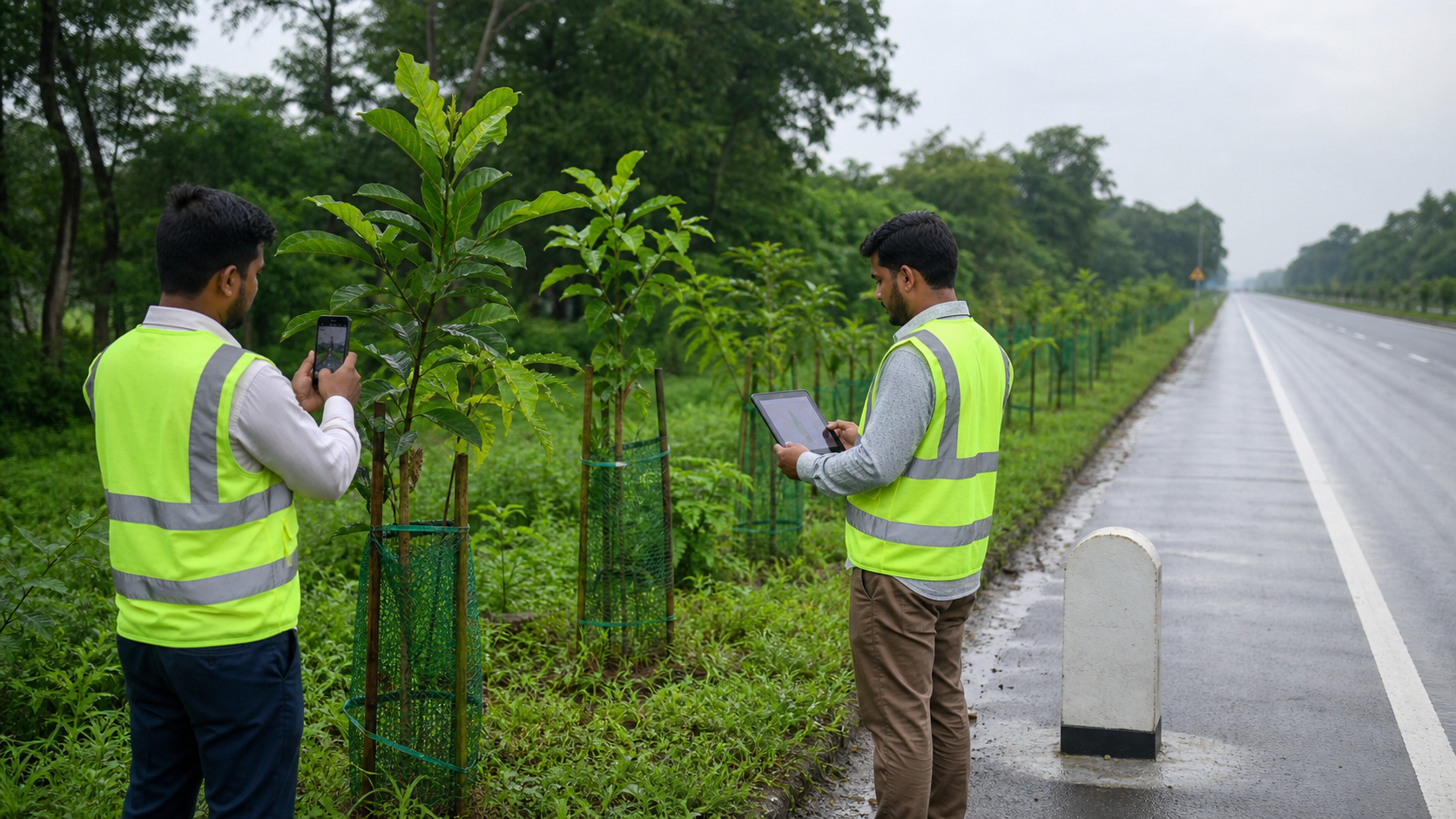 Representative roadside tree plantation monitoring in Bangladesh